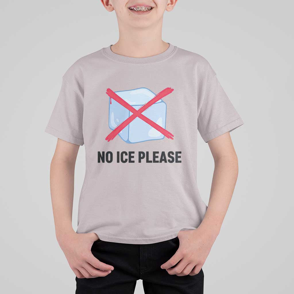 No Ice Please T Shirt For Kid Subtle Anti ICE Deportation Human Rights