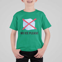 No Ice Please T Shirt For Kid Subtle Anti ICE Deportation Human Rights