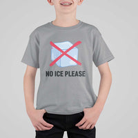 No Ice Please T Shirt For Kid Subtle Anti ICE Deportation Human Rights