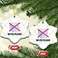 No Ice Please Ceramic Ornament Subtle Anti ICE Deportation Human Rights