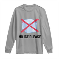 No Ice Please Long Sleeve Shirt Subtle Anti ICE Deportation Human Rights