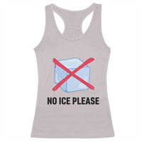 No Ice Please Racerback Tank Top Subtle Anti ICE Deportation Human Rights