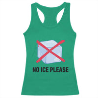 No Ice Please Racerback Tank Top Subtle Anti ICE Deportation Human Rights