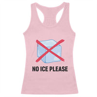 No Ice Please Racerback Tank Top Subtle Anti ICE Deportation Human Rights