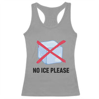 No Ice Please Racerback Tank Top Subtle Anti ICE Deportation Human Rights
