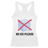 No Ice Please Racerback Tank Top Subtle Anti ICE Deportation Human Rights
