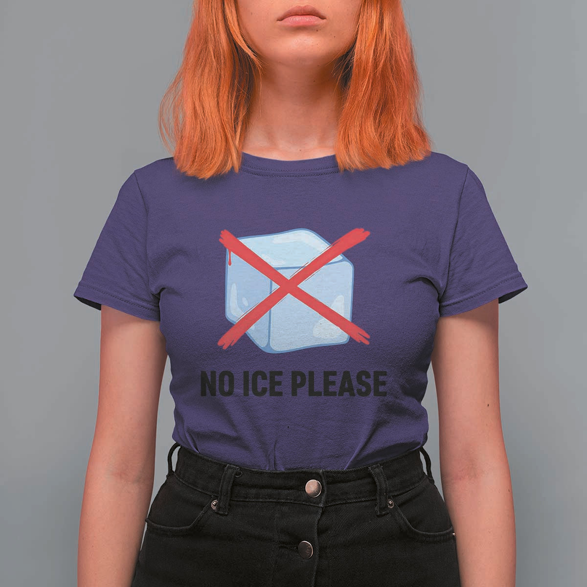 No Ice Please T Shirt For Women Subtle Anti ICE Deportation Human Rights