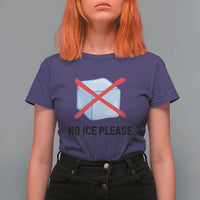 No Ice Please T Shirt For Women Subtle Anti ICE Deportation Human Rights
