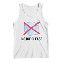 No Ice Please Tank Top Subtle Anti ICE Deportation Human Rights