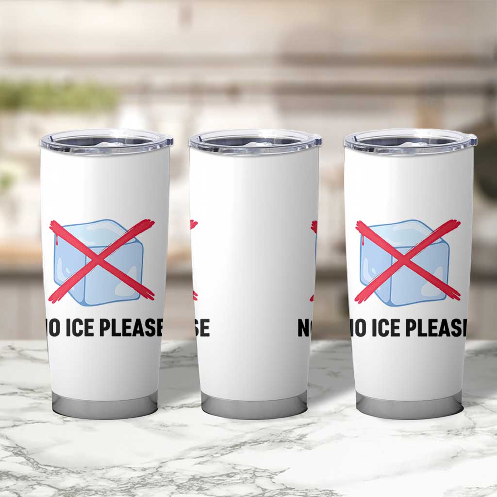 No Ice Please Tumbler Cup Subtle Anti ICE Deportation Human Rights