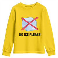 No Ice Please Youth Sweatshirt Subtle Anti ICE Deportation Human Rights