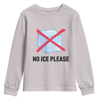 No Ice Please Youth Sweatshirt Subtle Anti ICE Deportation Human Rights