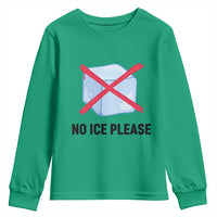 No Ice Please Youth Sweatshirt Subtle Anti ICE Deportation Human Rights