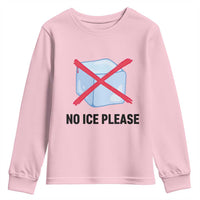 No Ice Please Youth Sweatshirt Subtle Anti ICE Deportation Human Rights