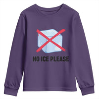No Ice Please Youth Sweatshirt Subtle Anti ICE Deportation Human Rights