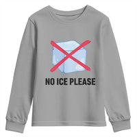 No Ice Please Youth Sweatshirt Subtle Anti ICE Deportation Human Rights
