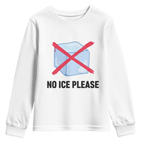 No Ice Please Youth Sweatshirt Subtle Anti ICE Deportation Human Rights