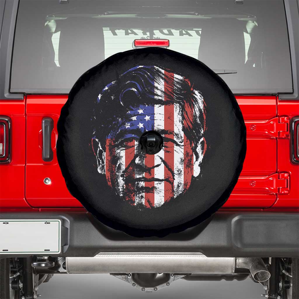 Cesar Chavez Spare Tire Cover Hispanic Heritage Month American Flag Portrait