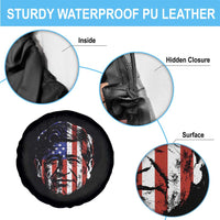 Cesar Chavez Spare Tire Cover Hispanic Heritage Month American Flag Portrait