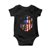 Cesar Chavez Baby Onesie Hispanic Heritage Month American Flag Portrait