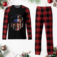 Cesar Chavez Plaid Pajama Set Hispanic Heritage Month American Flag Portrait
