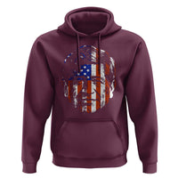 Cesar Chavez Hoodie Hispanic Heritage Month American Flag Portrait