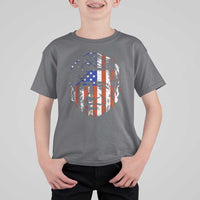 Cesar Chavez T Shirt For Kid Hispanic Heritage Month American Flag Portrait