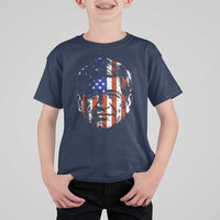 Cesar Chavez T Shirt For Kid Hispanic Heritage Month American Flag Portrait
