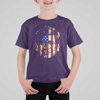 Cesar Chavez T Shirt For Kid Hispanic Heritage Month American Flag Portrait