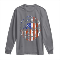 Cesar Chavez Long Sleeve Shirt Hispanic Heritage Month American Flag Portrait