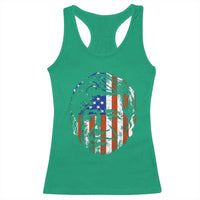 Cesar Chavez Racerback Tank Top Hispanic Heritage Month American Flag Portrait