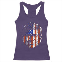 Cesar Chavez Racerback Tank Top Hispanic Heritage Month American Flag Portrait