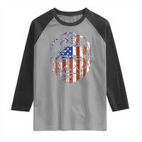 Cesar Chavez Raglan Shirt Hispanic Heritage Month American Flag Portrait
