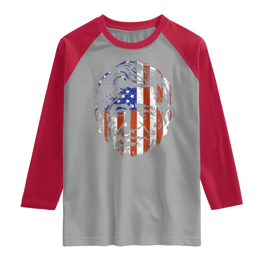 Cesar Chavez Raglan Shirt Hispanic Heritage Month American Flag Portrait
