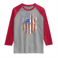 Cesar Chavez Raglan Shirt Hispanic Heritage Month American Flag Portrait