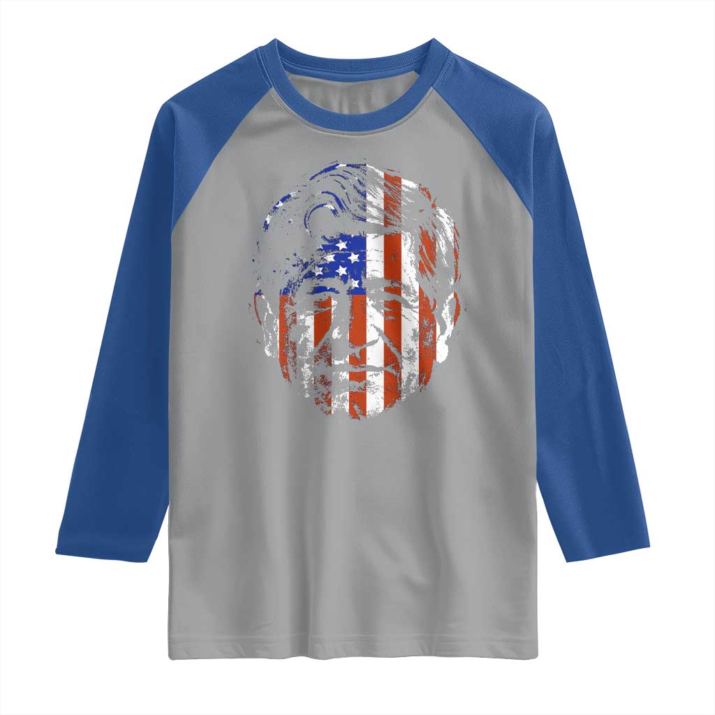 Cesar Chavez Raglan Shirt Hispanic Heritage Month American Flag Portrait