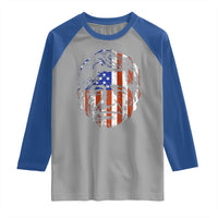 Cesar Chavez Raglan Shirt Hispanic Heritage Month American Flag Portrait