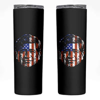Cesar Chavez Skinny Tumbler Hispanic Heritage Month American Flag Portrait