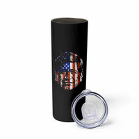 Cesar Chavez Skinny Tumbler Hispanic Heritage Month American Flag Portrait