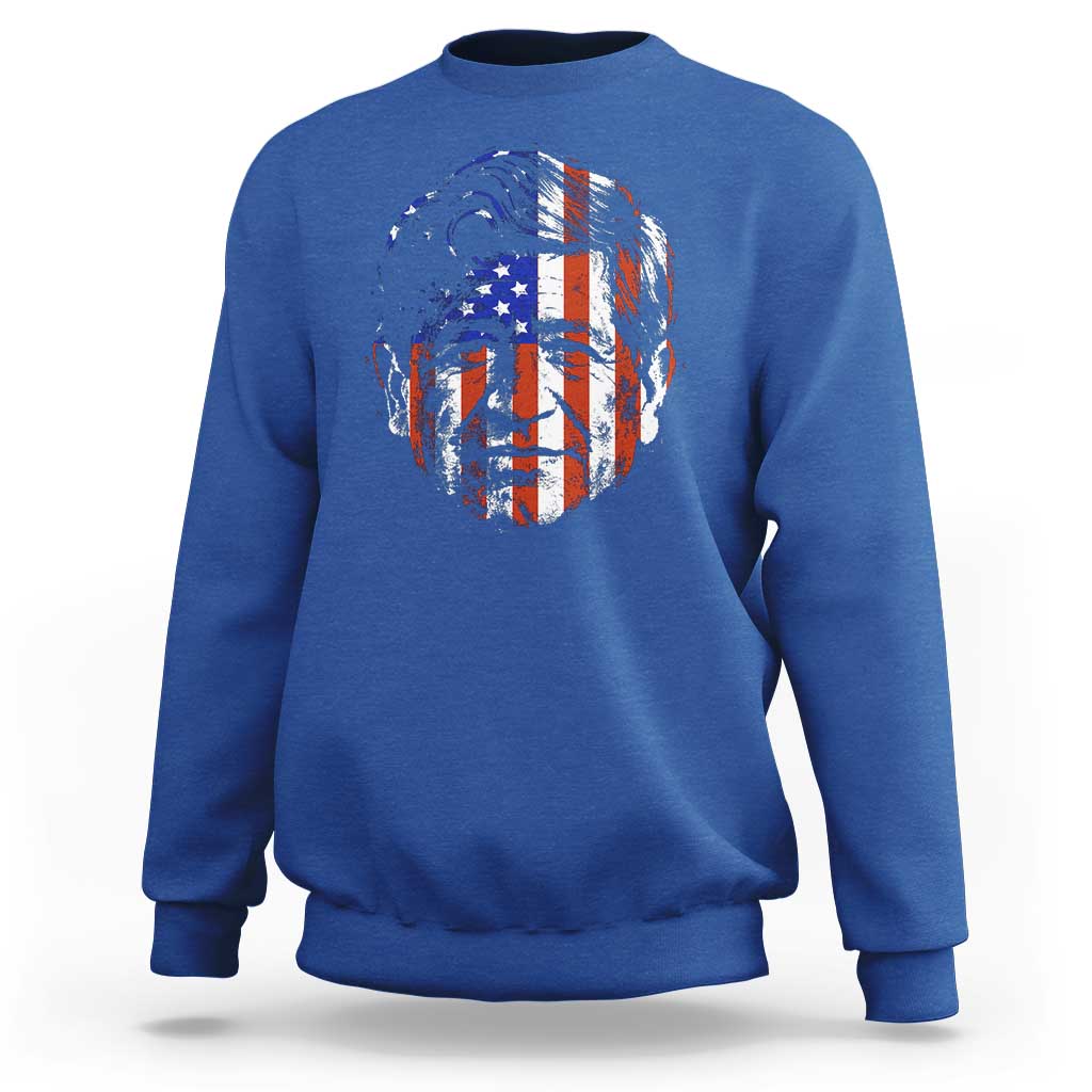 Cesar Chavez Sweatshirt Hispanic Heritage Month American Flag Portrait