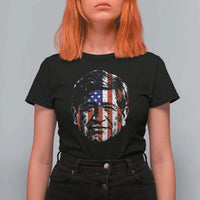 Cesar Chavez T Shirt For Women Hispanic Heritage Month American Flag Portrait