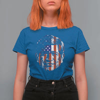 Cesar Chavez T Shirt For Women Hispanic Heritage Month American Flag Portrait