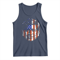 Cesar Chavez Tank Top Hispanic Heritage Month American Flag Portrait