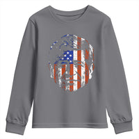 Cesar Chavez Youth Sweatshirt Hispanic Heritage Month American Flag Portrait