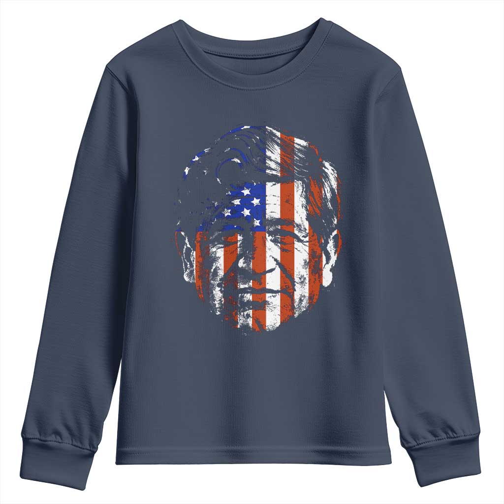 Cesar Chavez Youth Sweatshirt Hispanic Heritage Month American Flag Portrait