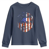 Cesar Chavez Youth Sweatshirt Hispanic Heritage Month American Flag Portrait