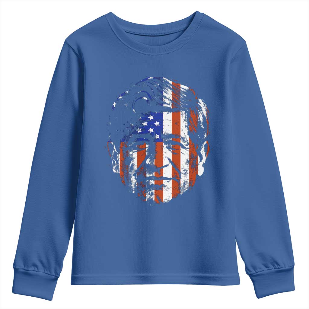 Cesar Chavez Youth Sweatshirt Hispanic Heritage Month American Flag Portrait