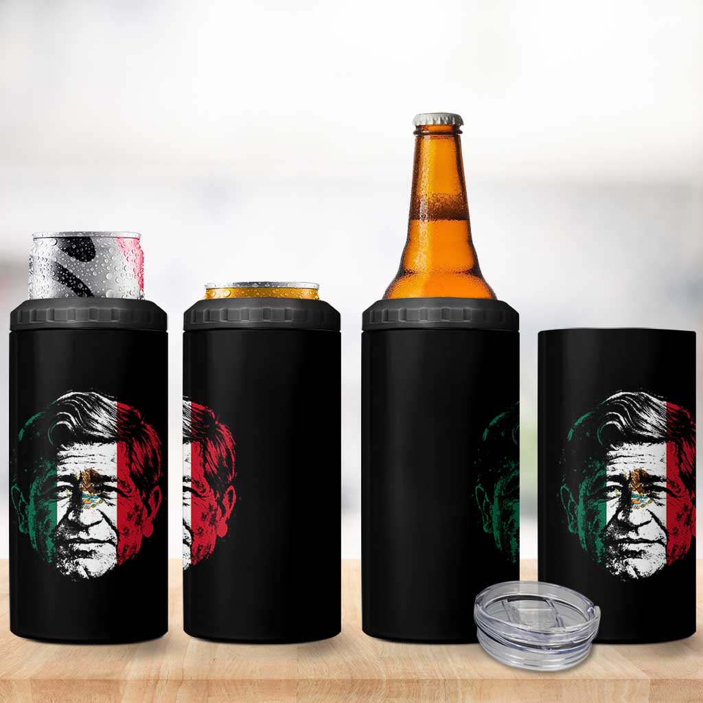 Cesar Chavez Day Mexican American Pride 4 in 1 Can Cooler Tumbler