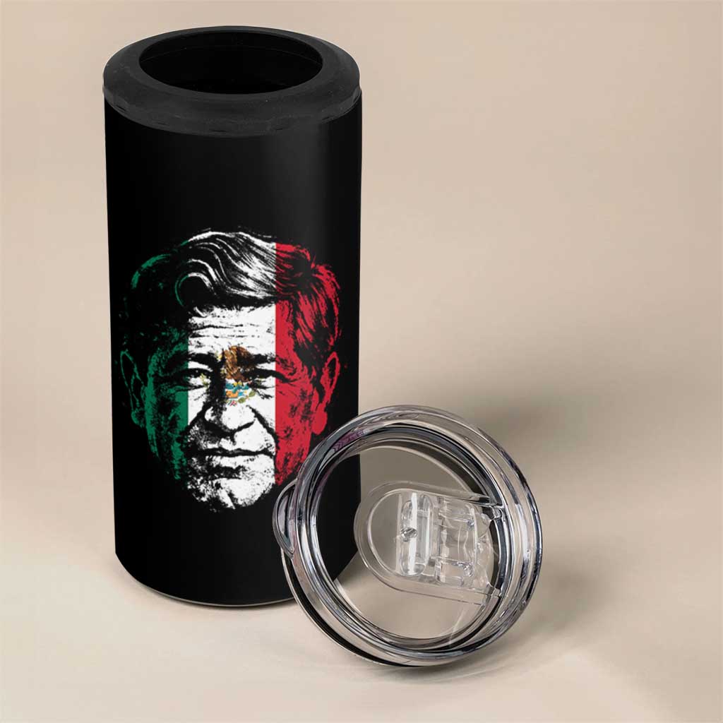 Cesar Chavez Day Mexican American Pride 4 in 1 Can Cooler Tumbler