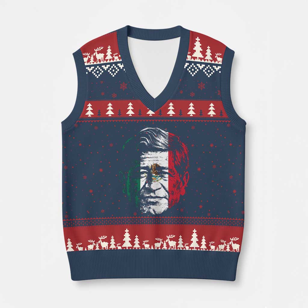 Cesar Chavez Day Mexican American Pride V-Neck Knit Sweater Vest